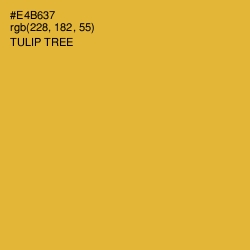 #E4B637 - Tulip Tree Color Image