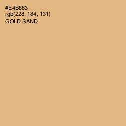 #E4B883 - Gold Sand Color Image