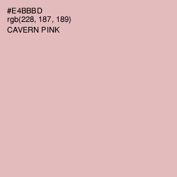 #E4BBBD - Cavern Pink Color Image
