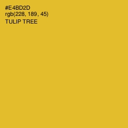 #E4BD2D - Tulip Tree Color Image
