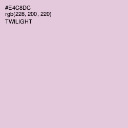 #E4C8DC - Twilight Color Image