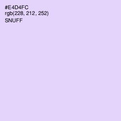 #E4D4FC - Snuff Color Image