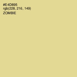 #E4D895 - Zombie Color Image