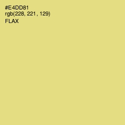 #E4DD81 - Flax Color Image
