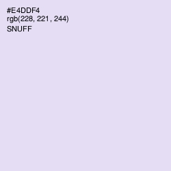 #E4DDF4 - Snuff Color Image