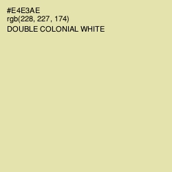 #E4E3AE - Double Colonial White Color Image