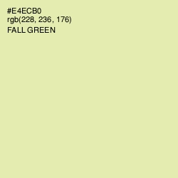 #E4ECB0 - Fall Green Color Image