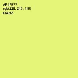 #E4F577 - Manz Color Image