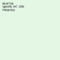 #E4F7E5 - Frostee Color Image
