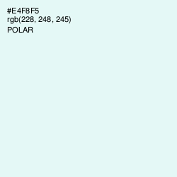#E4F8F5 - Polar Color Image