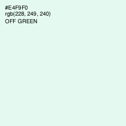 #E4F9F0 - Off Green Color Image
