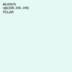 #E4F9F5 - Polar Color Image