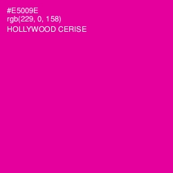 #E5009E - Hollywood Cerise Color Image