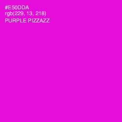 #E50DDA - Purple Pizzazz Color Image