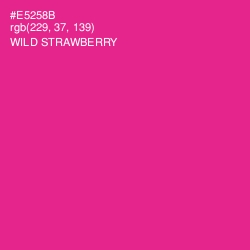 #E5258B - Wild Strawberry Color Image