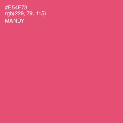 #E54F73 - Mandy Color Image