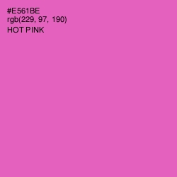 #E561BE - Hot Pink Color Image