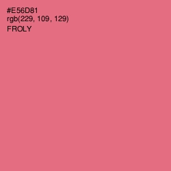 #E56D81 - Froly Color Image