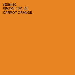 #E58420 - Carrot Orange Color Image