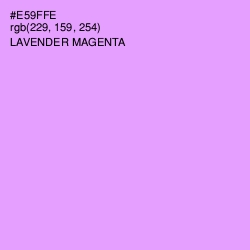 #E59FFE - Lavender Magenta Color Image