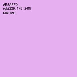 #E5AFF0 - Mauve Color Image