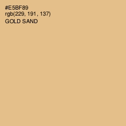 #E5BF89 - Gold Sand Color Image