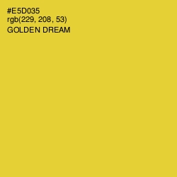 #E5D035 - Golden Dream Color Image