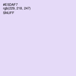 #E5DAF7 - Snuff Color Image