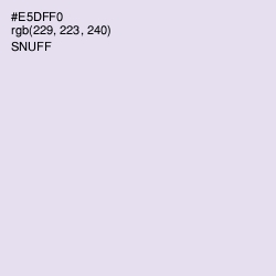 #E5DFF0 - Snuff Color Image