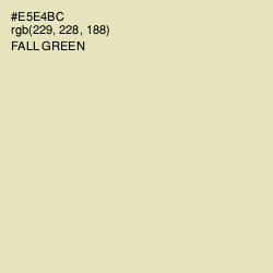 #E5E4BC - Fall Green Color Image