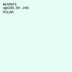 #E5FBF5 - Polar Color Image