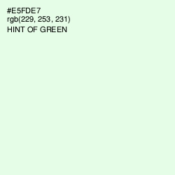 #E5FDE7 - Hint of Green Color Image