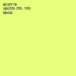 #E5FF78 - Manz Color Image