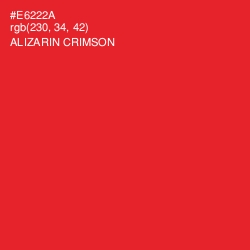 #E6222A - Alizarin Crimson Color Image