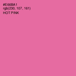 #E66BA1 - Hot Pink Color Image