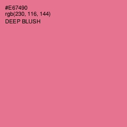 #E67490 - Deep Blush Color Image