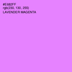 #E682FF - Lavender Magenta Color Image
