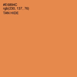 #E6894C - Tan Hide Color Image
