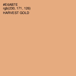 #E6AB7E - Harvest Gold Color Image