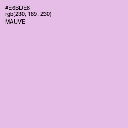#E6BDE6 - Mauve Color Image