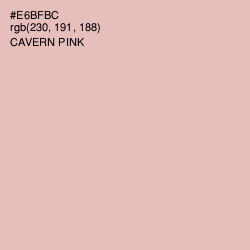#E6BFBC - Cavern Pink Color Image