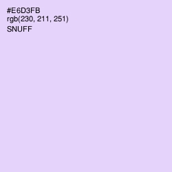 #E6D3FB - Snuff Color Image