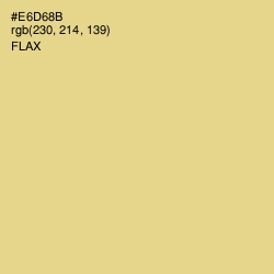 #E6D68B - Flax Color Image