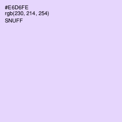 #E6D6FE - Snuff Color Image