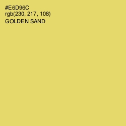 #E6D96C - Golden Sand Color Image