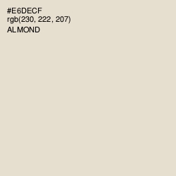 #E6DECF - Almond Color Image