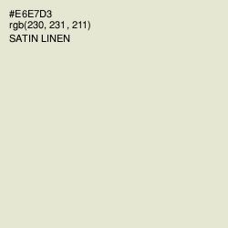 #E6E7D3 - Satin Linen Color Image