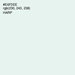 #E6F3EE - Harp Color Image