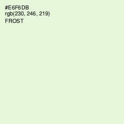 #E6F6DB - Frost Color Image