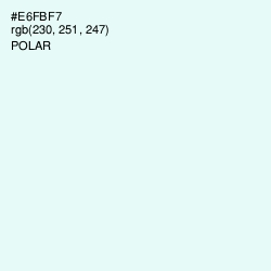 #E6FBF7 - Polar Color Image